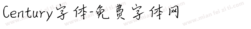 Century字体字体转换