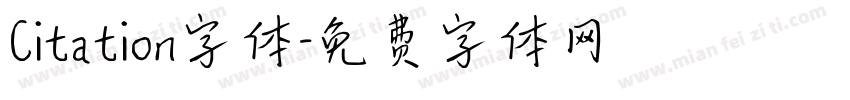 Citation字体字体转换