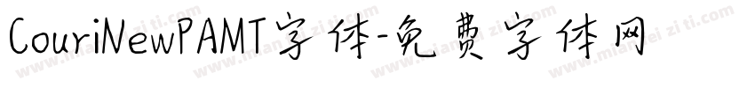 CouriNewPAMT字体字体转换