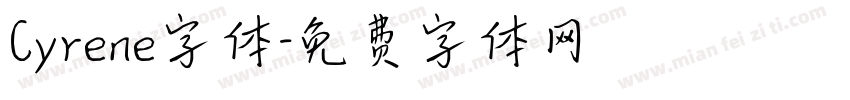 Cyrene字体字体转换