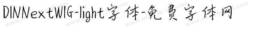 DINNextW1G-light字体字体转换