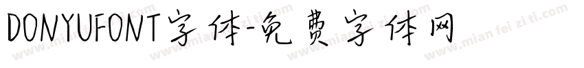 DONYUFONT字体字体转换