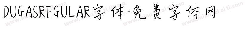 DUGASREGULAR字体字体转换