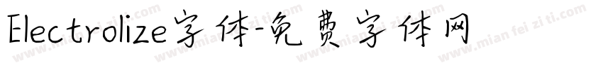 Electrolize字体字体转换