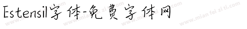 Estensil字体字体转换