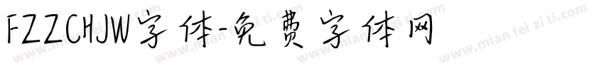 FZZCHJW字体字体转换
