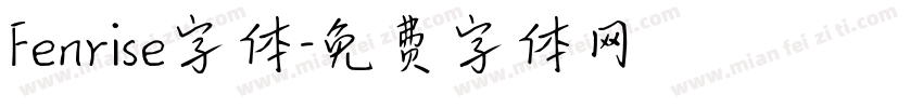 Fenrise字体字体转换