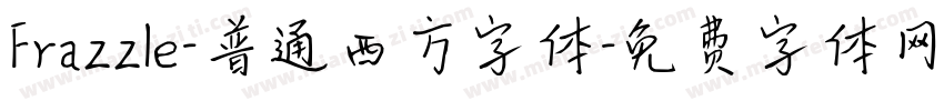 Frazzle-普通西方字体字体转换