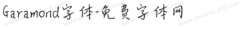 Garamond字体字体转换