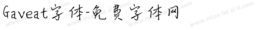 Gaveat字体字体转换