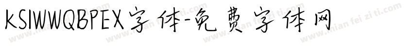 KSIWWQBPEX字体字体转换