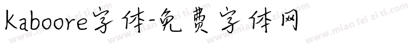 Kaboore字体字体转换