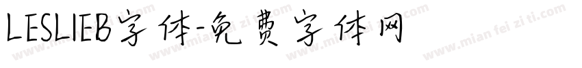 LESLIEB字体字体转换