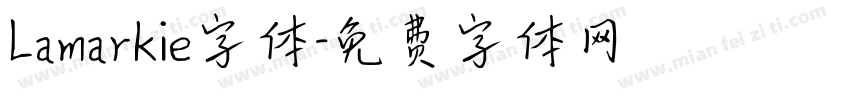 Lamarkie字体字体转换