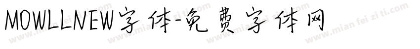 MOWLLNEW字体字体转换