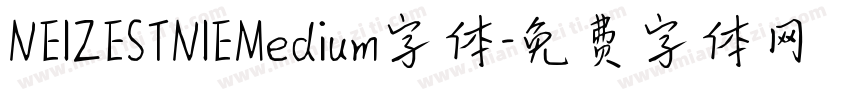 NEIZESTNIEMedium字体字体转换