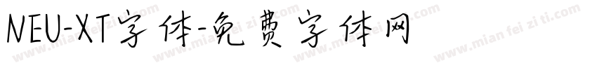 NEU-XT字体字体转换
