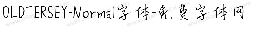 OLDTERSEY-Normal字体字体转换