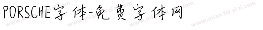 PORSCHE字体字体转换