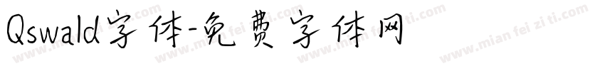 Qswald字体字体转换
