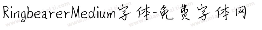 RingbearerMedium字体字体转换