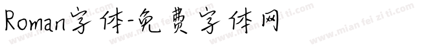 Roman字体字体转换