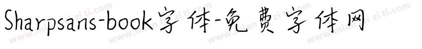 Sharpsans-book字体字体转换