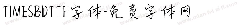 TIMESBDTTF字体字体转换
