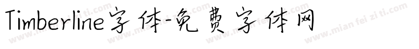 Timberline字体字体转换