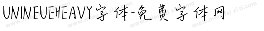UNINEUEHEAVY字体字体转换
