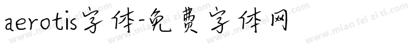 aerotis字体字体转换