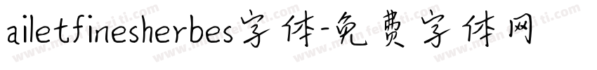 ailetfinesherbes字体字体转换
