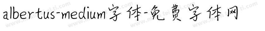 albertus-medium字体字体转换