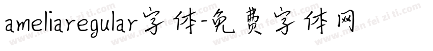 ameliaregular字体字体转换