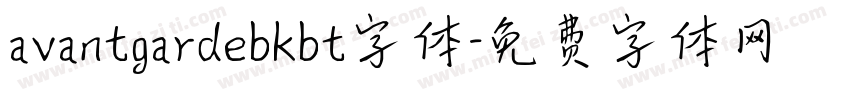 avantgardebkbt字体字体转换