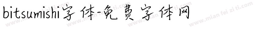 bitsumishi字体字体转换