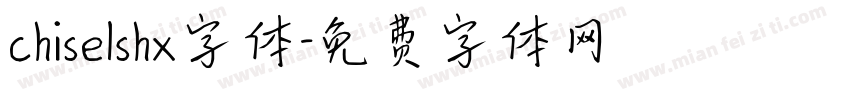 chiselshx字体字体转换