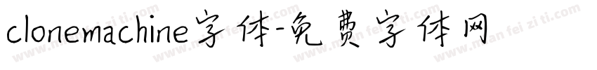 clonemachine字体字体转换