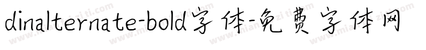 dinalternate-bold字体字体转换