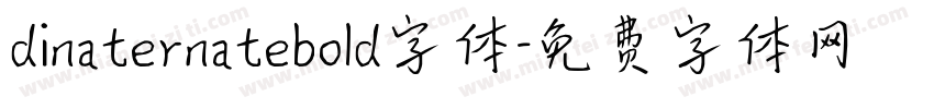 dinaternatebold字体字体转换