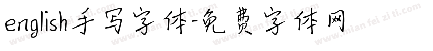 english手写字体字体转换