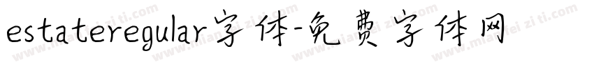 estateregular字体字体转换