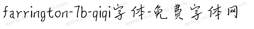 farrington-7b-qiqi字体字体转换