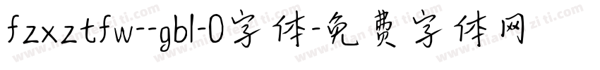 fzxztfw--gb1-0字体字体转换