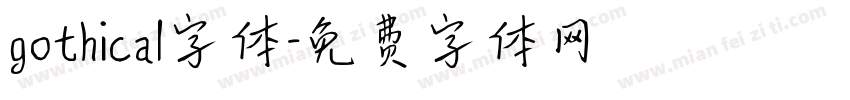 gothica1字体字体转换
