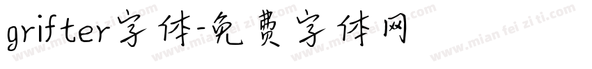 grifter字体字体转换