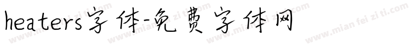heaters字体字体转换