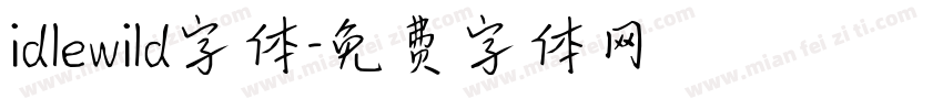 idlewild字体字体转换