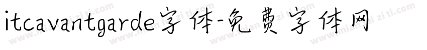 itcavantgarde字体字体转换