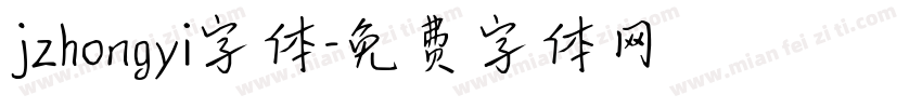 jzhongyi字体字体转换